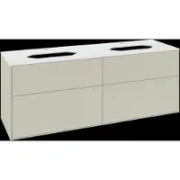 Villeroy & Boch V&B Waschtischunterschrank Wandbeleuchtung Finion 160x60,3cm, Abd.-Pl. wh. m, si Gr m Lac