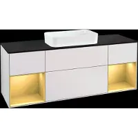 Villeroy & Boch V&B Waschtischunterschrank FINION 1600x603x501 Abdpl bl Reg go ma/wh ma