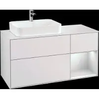 Villeroy & Boch V&B Waschtischunterschrank FINION 1200x603x501 Abdpl wh Reg wh ma/wh ma