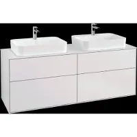Villeroy & Boch V&B Waschtischunterschrank Wandbeleuchtung Finion 160x60,3cm, EM, Pl wh. m, wh. m Lac