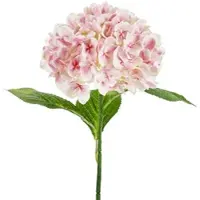 Party Deco 20x Künstliche Blume - Hortensie Premium, 69 cm, hellrosa
