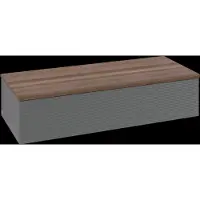 Villeroy & Boch Villeroy und Boch Antao Sideboard K41102GK 1 Auszug, 1200 x 268 x 500 mm, Front mit Struktur, Anthracite Matt Lacquer / Warm Walnut