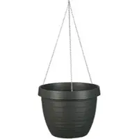 Scheurich Hängeampel 'Country Star', Metallic Grey, ca. 19 x Ø 24 cm