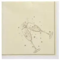 Papstar 160 Servietten "ROYAL Collection" 1/4-Falz 40 cm x 40 cm gold "Festivity"