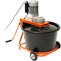 Dema Betonmischer Mörtelmixer, 55382, Zwangsmischer, 230 V, 370 Watt, 55 Liter