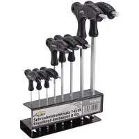 KesTek PROFESSIONAL Schraubendrehersatz T-Griff 8-tlg. Kugelkopf-Sechskant