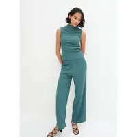 Bonprix Overall Set, 2er, aus Crinklejersey, schmale Passform, ärmellos, im 2er-Set