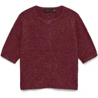 Vero Moda Strickjacke "VMDOFFY 2/4 O-NECK BUTTON CARDIGAN NOOS" Materialmix, regular fit