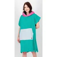 Deproc Active Poncho "Badeponcho PARLEE BEACH" mit Kapuze Badeponcho mit großer Kängurutasche und Innentasche