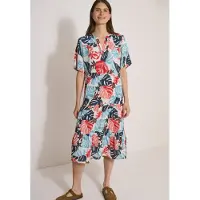 Cecil Druckkleid Rock Teil stufig geschnitten