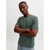 Jack & Jones "JJEORGANIC MELANGE TEE SS O-NECK NOOS" Baumwollmischung, regular fit