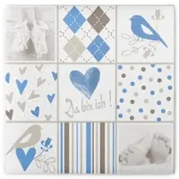 Sovie HORECA Serviette Baby in Blau aus Linclass Airlaid 40 x 40 cm, 50 Stück