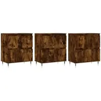Helloshop26 - Buffet Sideboard Kommode Kleiderschrank Aufbewahrungsmöbel Organizer für Küche Wohnzimmer Lounge 3-teilig 02_0037059