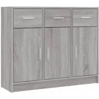 Helloshop26 - Buffet Sideboard Kommode Kleiderschrank Aufbewahrungsmöbel Organizer Küche Wohnzimmer Lounge Sonoma 91 x 28 x 75 cm 02_0036555