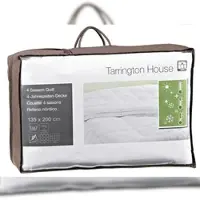 Tarrington House 4-Jahreszeiten-Steppdecke aus Mikrofaser 135 x 200 cm