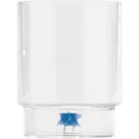 Zafferano 6er-Set Teca Mare Trinkgläser mit Igel-Dekor aus mundgeblasenem Borosilikatglas, stapelbar für einen eleganten und originellen Tisch