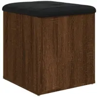 Décoshop26 - Aufbewahrungsbank eichenbraun 42 x 42 x 45 cm Holzwerkstoff DEC024736