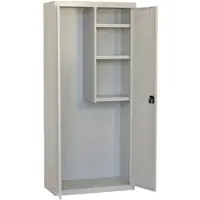 Simon Rack Aktenschrank, Mehrzweckschrank, Stahl-Aufbewahrungsschrank, 3 Ebenen, Doppeltüren, Schloss - Simonlocker