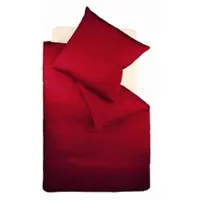 Fleuresse Uni Interlock Jersey Bettwäsche Colours Kissenbezug einzeln 40x80 cm | bordeaux - rot