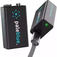 Pale Blue PB-9V-C, Wiederaufladbarer Akku, 9V, Lithium-Ion (Li-Ion), 9 V, 2 Stück(e), 500 mAh