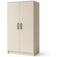 Masseno Drehtürenschrank SILO 90/180/50 cm 2-türig Schlafzimmer Schrank Kleiderschrank Kaschmir