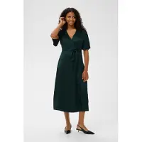 Kaffe Midikleid "Damen Kleid KAamara", Damen, Gr. 34, N-Gr, grün (magical forest), Obermaterial: 100% Polyester PES., Kleider Midikleid