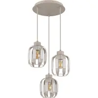 Globo Hängeleuchte ARLEN, höhenverstellbar, Weiß, Metall, E27, Ø 38 cm