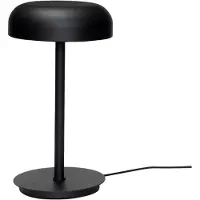 Hubsch Velo Tischleuchte Black - , dimmbar, Schwarz, für Wohnzimmer, Kunststoff