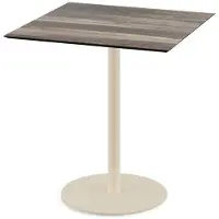 Natur24 Tisch Urban Stahl HPL Beige 70 x 70 x 73,5 cm Tropical.