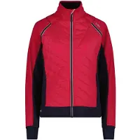 CMP Damen Primaloft Hybrid Jacke mit abnehmbaren Ärmeln pink 38