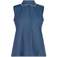 CMP Ärmellos Stretch-Piqué-Poloshirt Damen