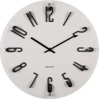 Karlsson - Wanduhr Esencia Elevated - Warmes Grau - Ø40cm