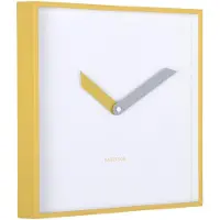 Karlsson - Wanduhr Cool Retro Cuadrado - Goldgelb - 28.3x28.3x28.3cm