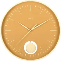 Karlsson - Wanduhr Grato Pendulum - ockerfarben - 40.6x40.6x40.6cm