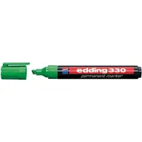 Edding Permanent Marker 330, mit Keilspitze, 1-5 mm, 10 Stück, grün