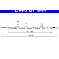Ate Seilzug, Feststellbremse 24372721262 für MITSUBISHI