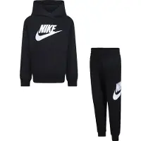Nike Kids 86l135 Fleece Langarm-set Schwarz 6-7 Years Jungen Schwarz 6-7 Years