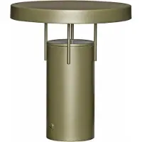 Hubsch BringMe LED-Akku-Tischlampe dunkelgrün metallic 28cm - HÜBSCH , BringMe, dimmbar, Grün, für Terrasse, Metall, Modern