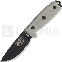 ESEE Model 3, black/green, black plastic sheath, nylon sheath