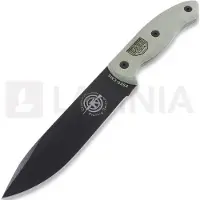 ESEE CM6 Combat Tactical, tan canvas micarta