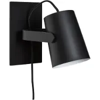 Hubsch Ardent Wandleuchte Black - , Schwarz, für Küche, Metall
