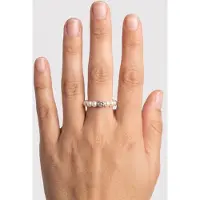 Purelei Anxiety Shiny Bloom Ring Silver / 56-60 Größe: M-L | Armbänder Outlet | Damen | Grau