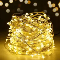 Salcar 10m 100 LED Solar Lichterkette,Weihnachten, Hochzeit, Party Dekoration, Warmweiß