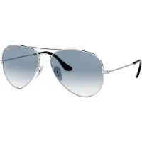 Ray-Ban AVIATOR GRADIENT, Erwachsener, Uni, Pilot, Silber, Nicht-polarisierte Linse, Metall