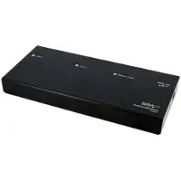 StarTech.com .com 2 Port DVI Video Splitter mit Audio, DVI, 2x DVI, 1920 x 1200 Pixel, Schwarz, Aluminium, 10 m