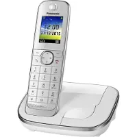Panasonic KX-TGJ310GW Strahlungsarmes Schnurlostelefon, Farbdisplay, Rufnummernanzeige, 18h Sprechzeit, 12 Tage Standby, Freisprechfunktion, Babyfon-Funktion, DECT