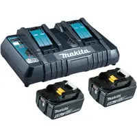 Makita 199482-2, Batterie- & Ladegerät-Set, Lithium-Ion (Li-Ion), 5 Ah, 18 V, , 2 Stück(e)