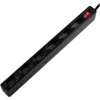 Logilink LPS232B, 1,5 m, Drinnen, C7-Koppler, Type F (CEE 7/4), Unmanaged, IP20