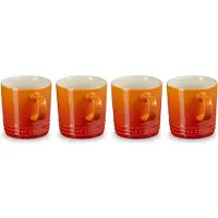 Le Creuset Becher Le Creuset Orangerot 350ml (set van 4)