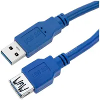 IC Intracom 0.5m USB 3.0 A M/F, 0,5 m, USB A, USB A, USB 3.2 Gen 1 (3.1 Gen 1), Männlich/Weiblich, Blau